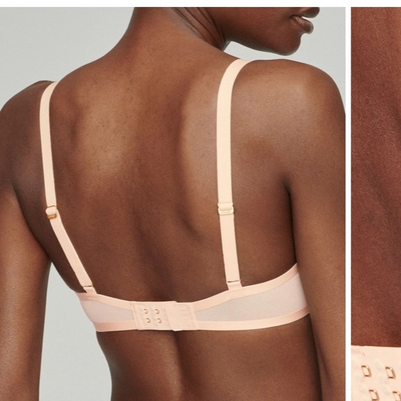 Cuup Mesh Plunge Bra in Blush - Picture 3 of 10